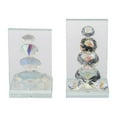 thumbnail image 5 of Sagebrook Home Set Of 2 Crystal Diamond Bookends, Rainbow, Novelty, Crystal, Glam, 8"L X 6"W X 6"H, Solid Color, 5 of 8