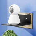 thumbnail image 4 of Router Wall Frame Household Wireless Speaker Bracket Wall Display Storage Rack,2 x Wall stand rack,Black, 4 of 8
