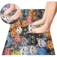 thumbnail image 4 of Dreamtimes Funny Colorful Cats Kitchen Mat 20"x39", Non Skid Kitchen Runner Rug Absorbent Resist Dirt Kitchen Floor Mat Comfort Standing Mat for Kitchen, Floor, Office, Sink, Laundry, 4 of 6