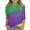 Purple, variant on Mardi Gras Shirts Kids Boys Girls 3/4 Sleeve Casual Crewneck Funny Graphic Tees Carnival Party T-Shirt Pullover Tops Summer Clothes 10-11 Years