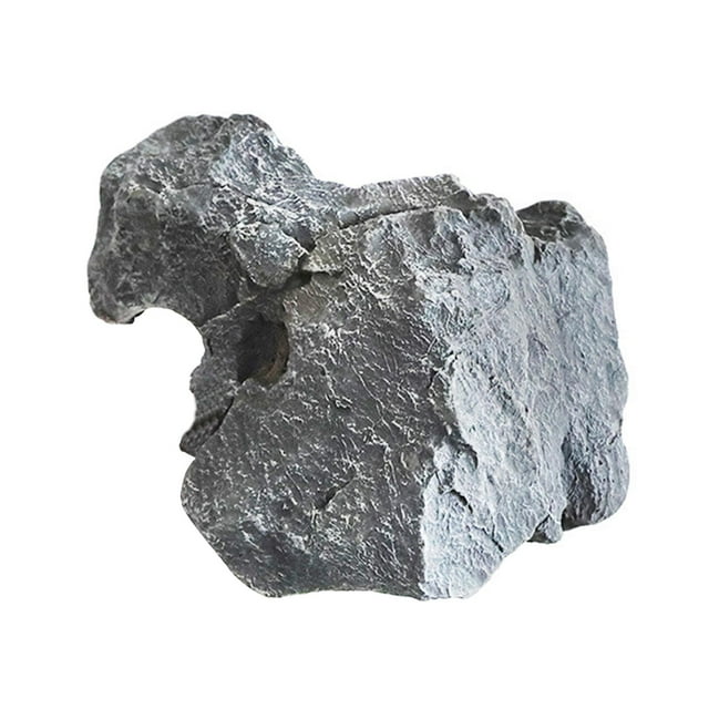 jifeng Artificial Faux Landscape Rock Ornament Multipurpose Irregular Yard Ornament 24x11x26cm