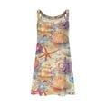 thumbnail image 5 of Giftesty Summer Dresses for Women Sleeveless Round Neck Printed Casual Daily Beach Medium Style Dress, 5 of 5
