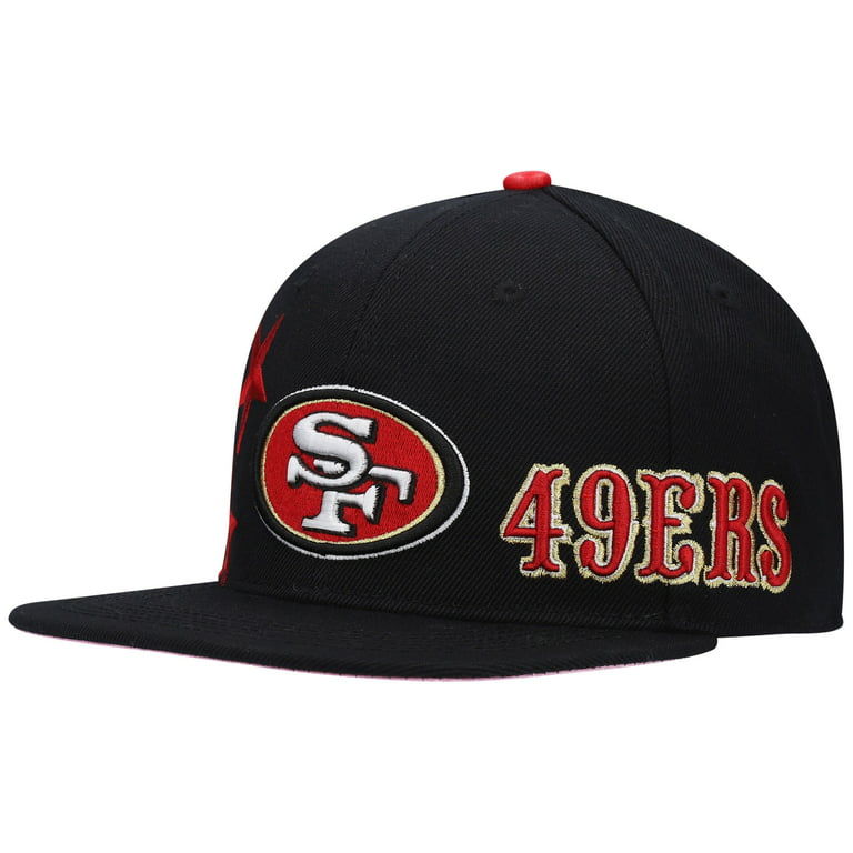 Men's Pro Standard San Francisco 49ers Black Stars Snapback Hat