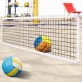 thumbnail image 1 of Red de voleibol deportiva al aire libre con cable de acero Red de voleibol profesional blanca, 1 of 9