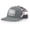 Heather Grey/American Flag, variant on Patriot Pride Men’s Embroidered Snapback Mesh Trucker Hat – 250 Years of Freedom America Stars Design-Royal/White