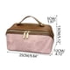 thumbnail image 2 of Uuiauoio PU Leather Travel Makeup Bag, Large Capacity Cosmetic Bag for Women, Waterproof Portable Pouch with Divider, Toiletry Organizer with Handle, 2 of 6