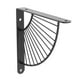 thumbnail image 2 of Estante de soporte de metal, soporte para colgar en la pared, decoración del sector, arte moderno de hierro Negro 20cm, 2 of 9