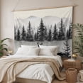 thumbnail image 3 of Deer Forest Large Tapestry for Bedroom Wall Hanging Tapestry, Farmhouse Vintage Nature Trees Mountain Ceiling Backdrop Tapestries Poster Blanket Wall Decor for Teens Room Living Room Dorm 100" x 59", 3 of 8