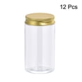 thumbnail image 3 of Uxcell 5oz/ 150ml Round Plastic Jars with Golden Aluminum Screw Top Lid 12Pack, 3 of 5