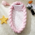 thumbnail image 1 of Cuna portátil de punto para bebé, cuna con almohada, nido de dormir para recién nacido, cuna de viaje, parachoques extraíble y lavable, 0-24 meses Fivean unisex, 1 of 2
