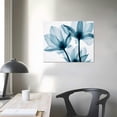 thumbnail image 3 of JRXY  'Translucent Tulips III Teal'  Canvas Wall Art,  16x12in, 3 of 4