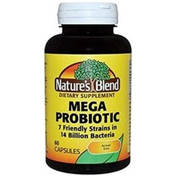 Nature's Blend 9257 Probiotic Mega 14 Billion Friendly Bacteria (Pack