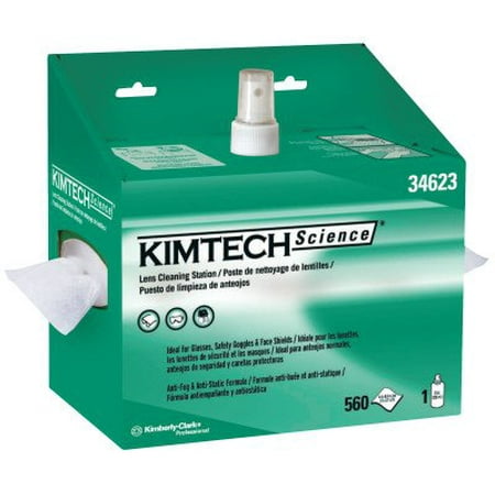 - KIMWIPES LENS CLEANING STATION 1-PLY 560 SHT/STA