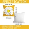 thumbnail image 6 of Pillow Covers 18x18 Set of 4, Yellow Decor Pillows Decorative Throw Pillow Covers for Couch Sofa Indoor Outdoor Pillow Covers Farmhouse Yellow Pillow Covers Home Decor, 6 of 6