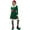 Green, variant on Festive Christmas Set for Women Santa's Helper Role Play Outfit Elegant Dress for Holiday Parties Performances and Celebrations