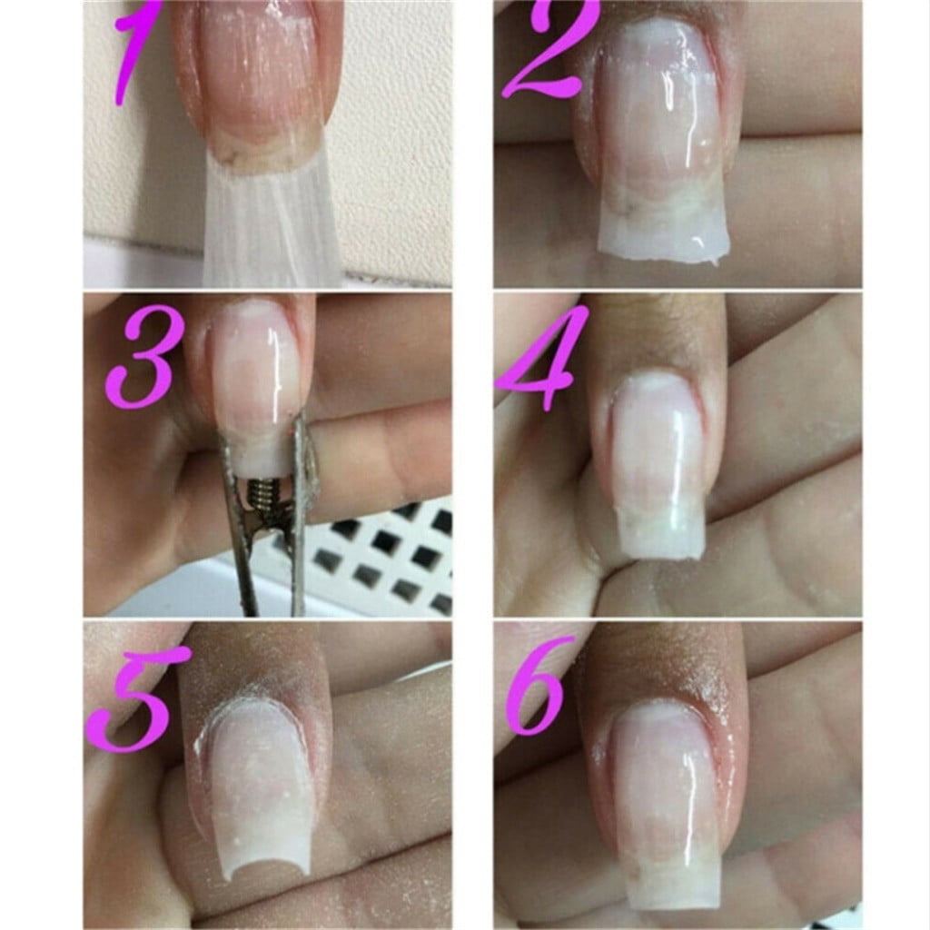 Coffin Shaped Nail Tips Full Cover Nails Coffin Clear Coffin Nails Short Length Acrylic Clear Nails Long Short Coffin Nail Tips Half Cover Coffin Nail Tips for Acrylic Nails Natural Nails for Acrylic