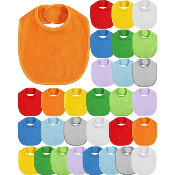 Lsupdaol 10 Pack Baby Muslin Bandana Bibs Multicolor Solid Unisex Waterproof Feeder Adjustable Newborn Teething and Drooling