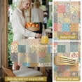 thumbnail image 5 of Pioneer Flower Floral Print Pattern Round Tablecloth 60 X 60 Inch, Wrinkle Resistant Wipeable Table Cloth for Kitchen Dining Picnic Patio Party, 5 of 6