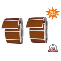 Royal Green Rectangle File Folder Label Tab Stickers Rolls in Brown (40mm x 19mm) 1.57 inch x 0.75 inch - 1000 Pack