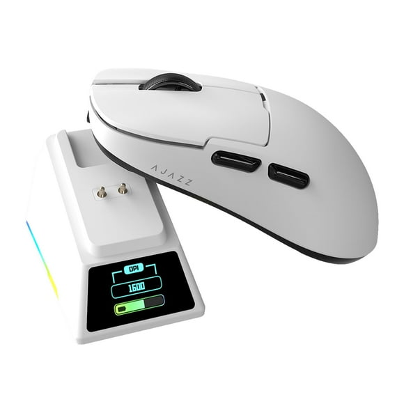 DAIDAI AJAZZ AJ159 APEX Wireless Gaming Mouse 2.4G Wired BT|RGB Magnetic Screen Charging Dock|Lightweight|42K Optical Tracking|400mAh Battery |PAW395