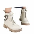 thumbnail image 3 of lnmuld Kids Boots Classic British Style Winter Warm Kids Comfortable Soft Sole Ankle Booties for Girls Everyday Wear Size:5-5.5 Years, 3 of 7