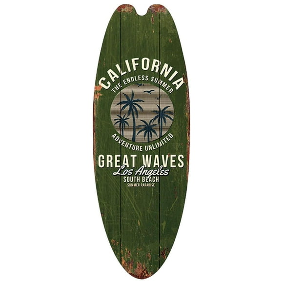 Tablas de Surf Decorativas SurfCrest 1Pza 16x45cm Madera Tabla de Surf.