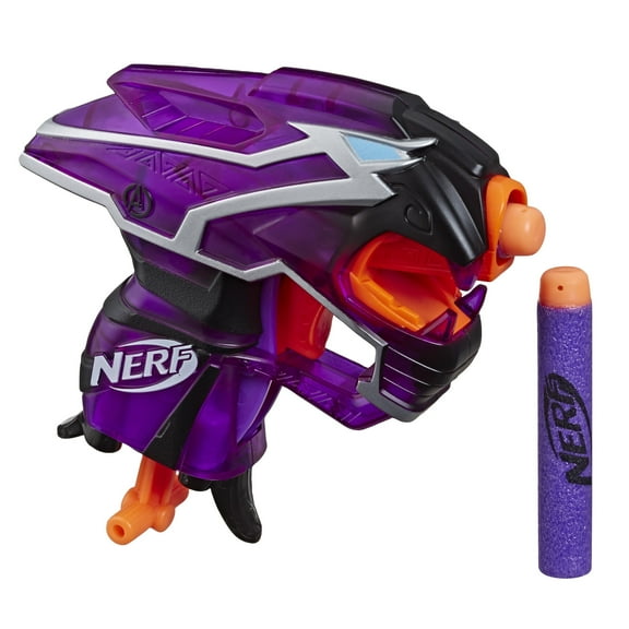 Nerf Black Panther Microshots Marvel Toy Blaster - Includes 2 Official Elite Darts - for Kids, Teens, Adults