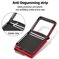 thumbnail image 4 of Allytechgroup for Motorola Razr+ 2024 Wallet Case, Stylish Practical Protective Premium PU Leather Cards Slots Hand Wrist Crossbody Strap Phone Case for Motorola Razr+ 2024, Red, 4 of 6