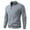 Gray, variant on qolati Mens Full Zip Cardigan Sweater Casual Slim Fit Knit Sweaters Stand Collar Fall Winter Open Front Ribbed Cardigans Jackets L