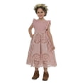 thumbnail image 3 of 2Bunnies Girls' 2T-8yr Jasmine Lace Crochet Boho Communion Rustic Girl Dress, 3 of 3