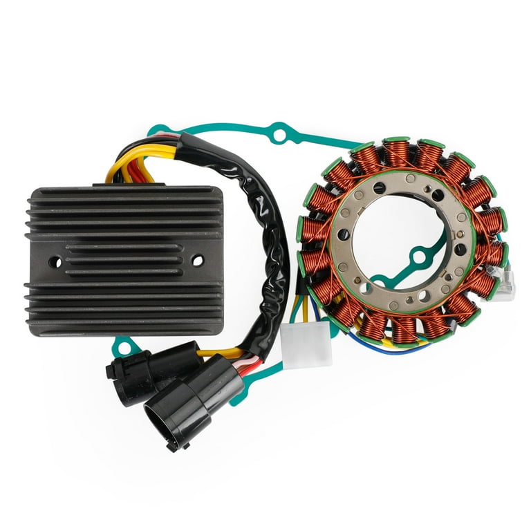 Magneto Stator+Voltage Rectifier+Gasket For Kawasaki Ninja