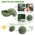 thumbnail image 3 of Towallmark 2 PCS 20.9'' Artificial Topiary Balls UV Protected, Flower Topiary Balls Decorative Balls for Indoor Outdoor Decor, Wedding Decoration, White, 3 of 7