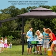 thumbnail image 6 of M optimized Grill Gazebo, 5x8ft Double Layer BBQ Gazebo, Outdoor BBQ Waterproof Patio Canopy Tent Extra Shadow with Double Sided Awning, 6 of 7