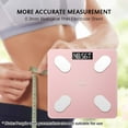 thumbnail image 2 of Weight Scale,Precision Digital Body Bathroom Scale with Step-On Technology, 6mm Tempered Glass Easy Read Backlit LCD Display, Body Tape Measure Included, 400 Pounds, Rose Gold, 2 of 7