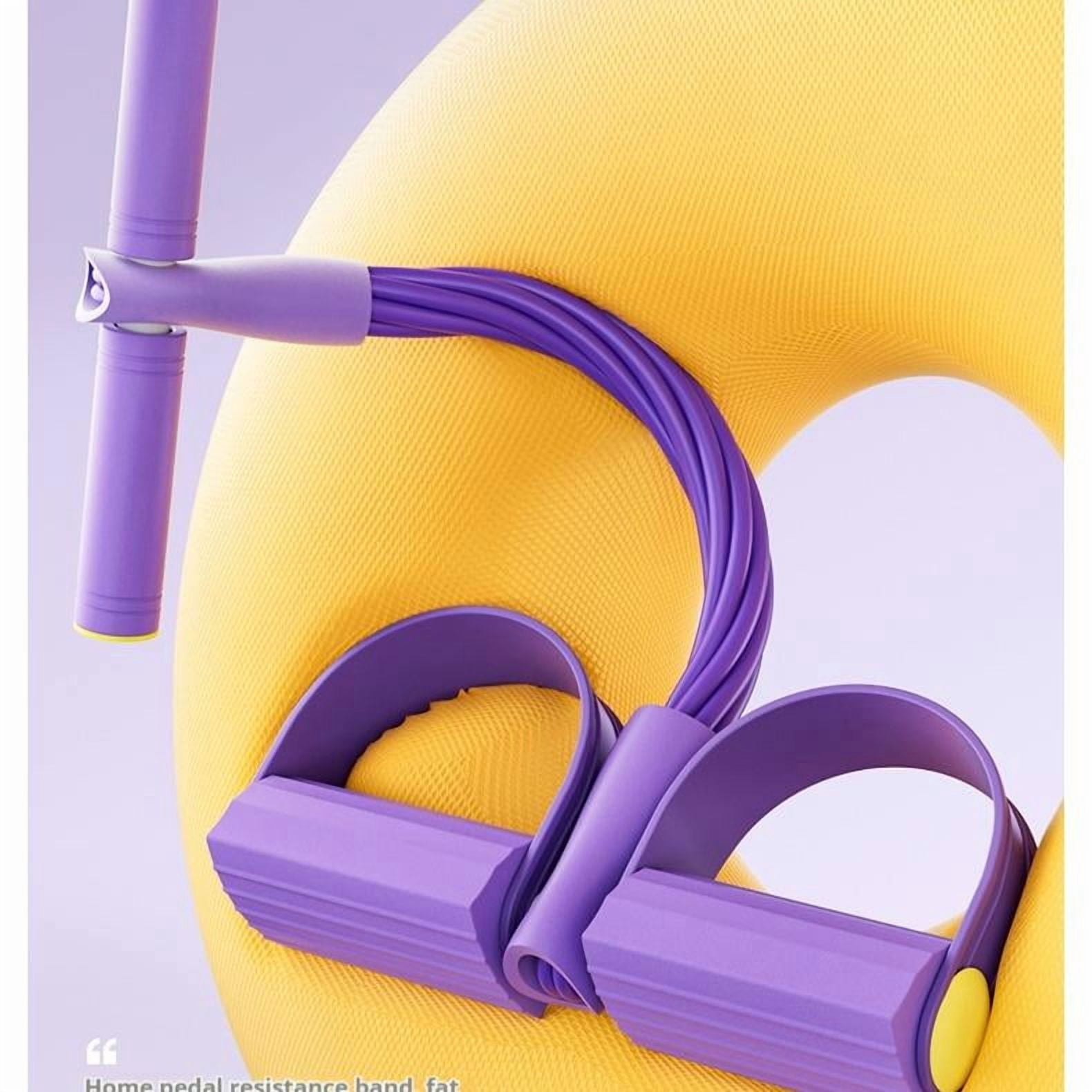 8-Strand Heavy Duty Abdominal Crunch Fitness Equipment – Leg & Core Workout, Sit-Up Assist, Home Gym Exercise, Non-Slip Foot Pedal & Resistance Bands (Portable)