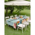 thumbnail image 4 of Outdoor Tablecloth with Umbrella Hole for Patio/Picnic/Party/Camping, Spring Flowers Waterproof Table Cloth Rectangle Table Cover Washable, Nature Botanical Wildflower Garden Plaid (52"x 70"), 4 of 8