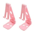 thumbnail image 1 of Desktop Phone Stand Adjustable Cellphone Tablet Holder Portable Bracket  Pink, 1 of 4