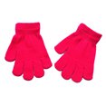 thumbnail image 1 of 1 Pair Kids Gloves Exquisite Keeping-warm Children Gloves Practical Simple Clothes Accessory with Solid Color for Winter Wear Rose red, 1 of 7