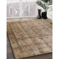 thumbnail image 3 of Ahgly Company Machine Washable Indoor Square Traditional Brown Area Rugs, 6' Square, 3 of 7
