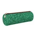 thumbnail image 1 of Disketp Green Glitter Estuche Organizador de Lápices de Cuero, Estuche de Oficina con Cremallera para Bolígrafo y Lápiz, 1 of 6