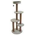 thumbnail image 2 of Two by Two Pine 59-inch Deluxe Cat Tower and Playground, 2 of 12