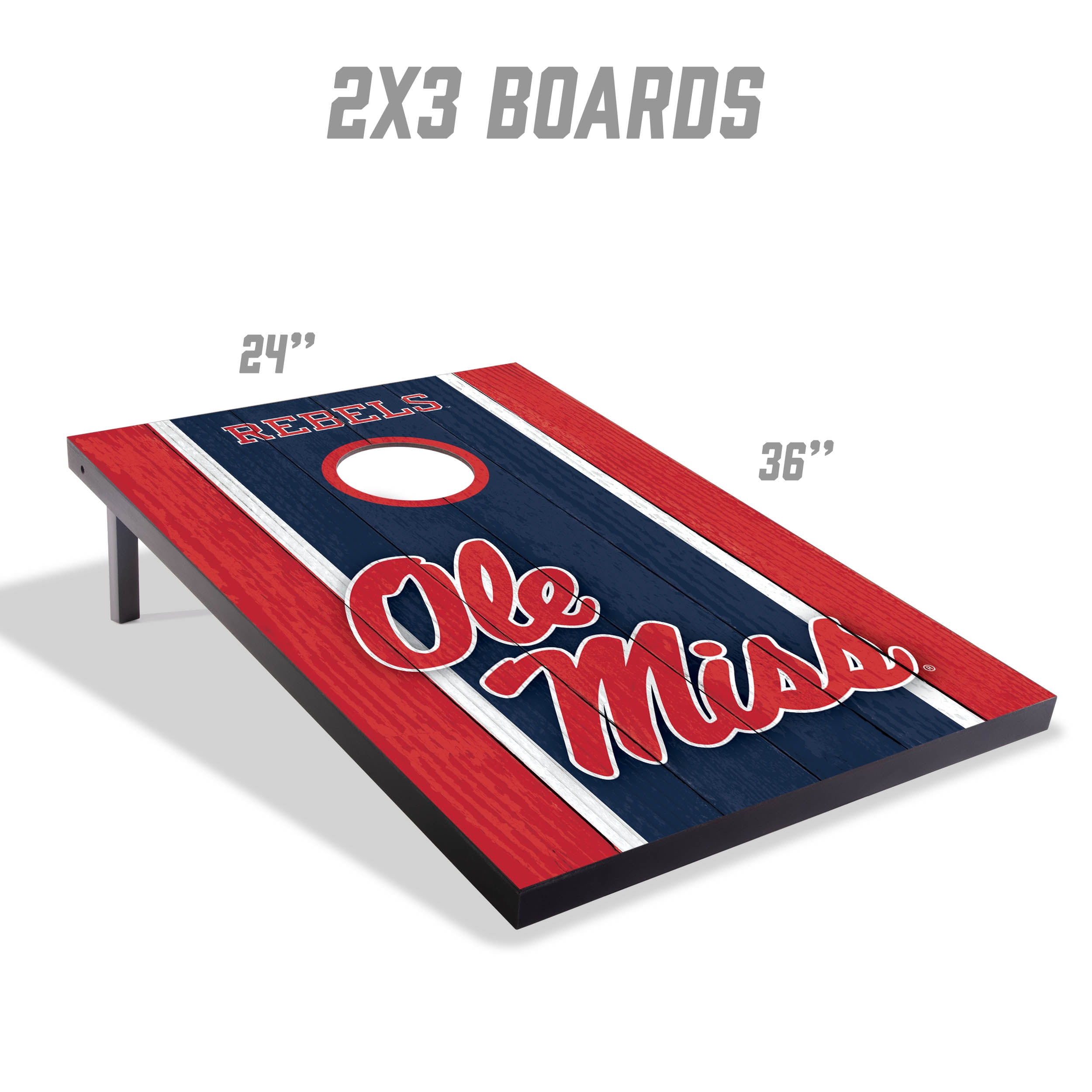 Mississippi Rebels 2x3 MDF Cornhole Game Set