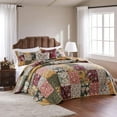 thumbnail image 6 of Greenland Home Fashions Antique Chic 100% Cotton Authentic Patchwork Bedspread Set, 3-Piece King/Cal King, 6 of 6