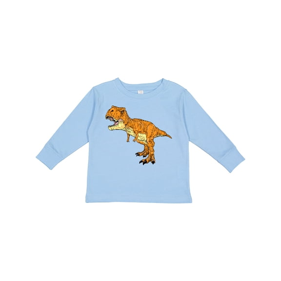 Inktastic Roaring T-rex Boys or Girls Long Sleeve Toddler T-Shirt