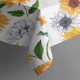 thumbnail image 4 of White Butterfly Sunflower Pattern Rectangle Tablecloth 60"x102",Waterproof Polyester Rectangle Table Cloth, Wipeable Spillproof Polyester Tablecloth for Dining, Camping, Indoor and Outdoor, 4 of 6