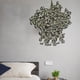 thumbnail image 5 of Adorno de pared verde artificial, adorno de pared con flores de plástico, decoración de pared verde artificial, arte de pared con plantas de hojas grandes, decoración fácil para el hogar,, 5 of 9