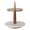 Natural, variant on Kate and Laurel Praxis Wood Tiered Tray, Natural 12x12x15