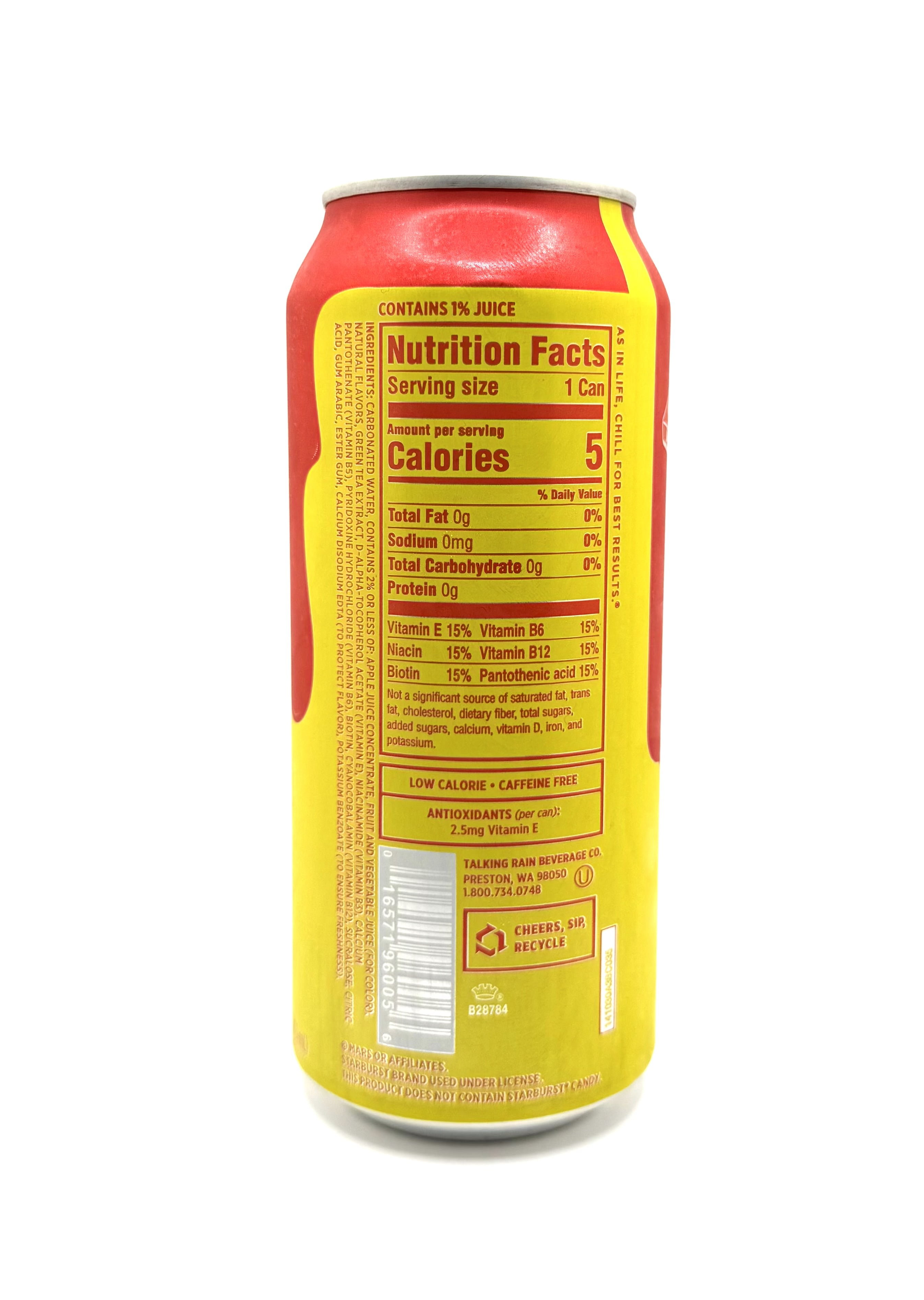 Sparkling Ice Starburst Cherry 16oz (Single Can)