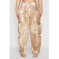 thumbnail image 4 of Womens Plus Size Printed Pattern Cargo Pants, 4 of 5