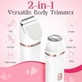 thumbnail image 6 of Obacre Bikini Trimmer for Women,Painless Electric Razor for Silk Skin,Cordless Wet/Dry Body Shaver for Trip,Replaceable Lady Facial Groomer,Waterproof & Easy Cleaning,Ceramic Blade,USB Charge Dock, 6 of 9